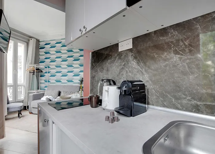 Cozy -2p- Porte Saint-martin Lägenhet *